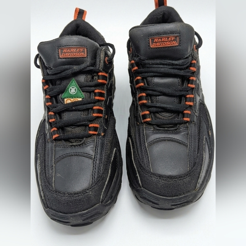 Harley-Davidson Men's Black Leather Athletic Safety Shoe - Picture 6 of 6